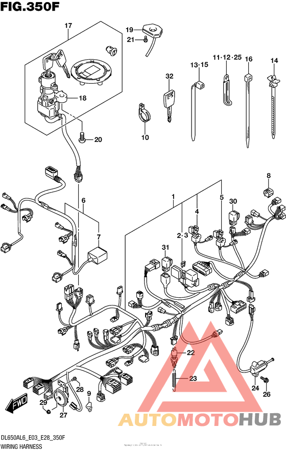 Wiring Harness (Dl650Xal6 E03)