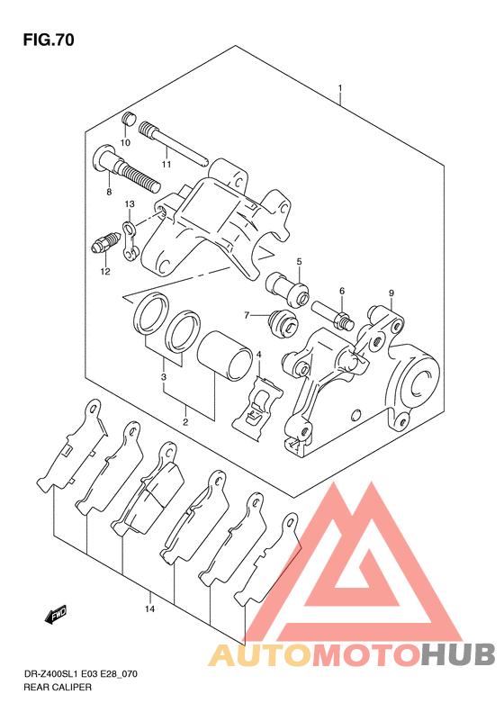 Задний суппорт