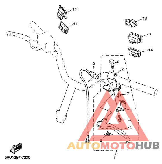 Handle switch. lever