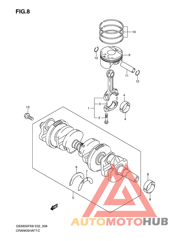 Вал коленчатый
