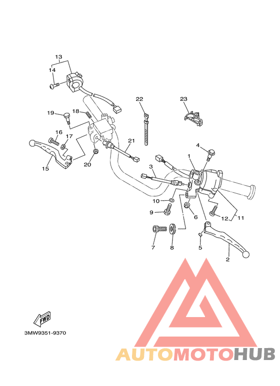 Handle switch. lever