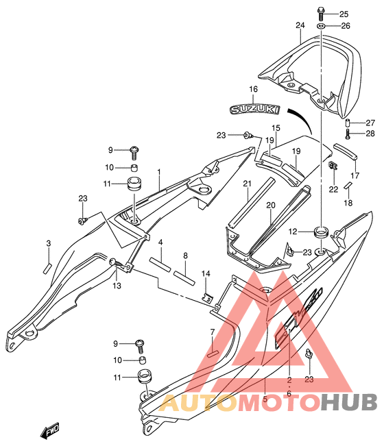 Обтекатель сидения