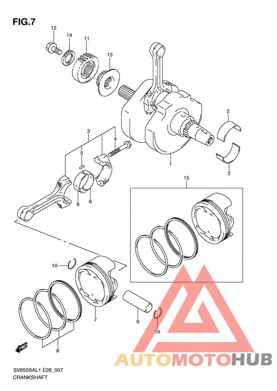 Вал коленчатый