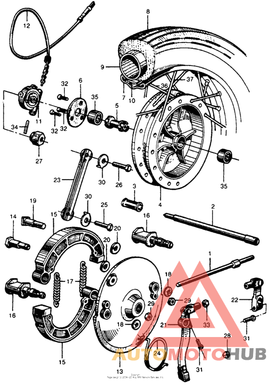 Переднее колесо