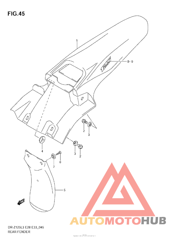 Rear Fender (Dr-Z125L3 E28)