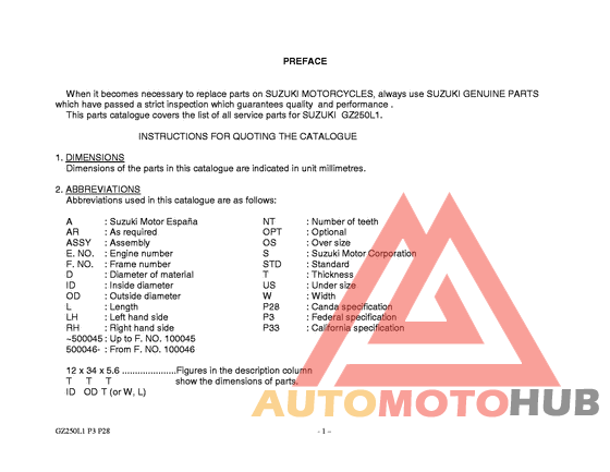 Catalog preface