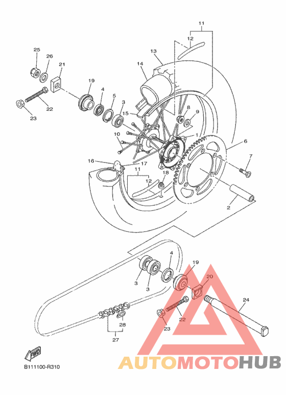 Rear wheel 1
