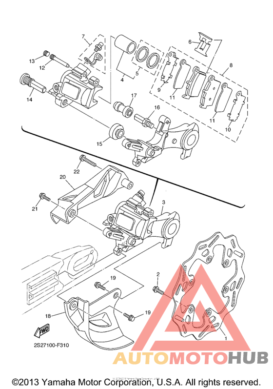 Задний суппорт
