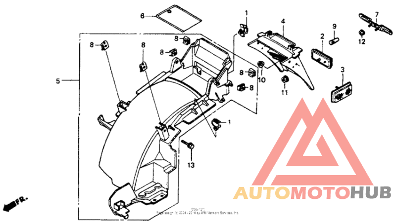 Задний бампер