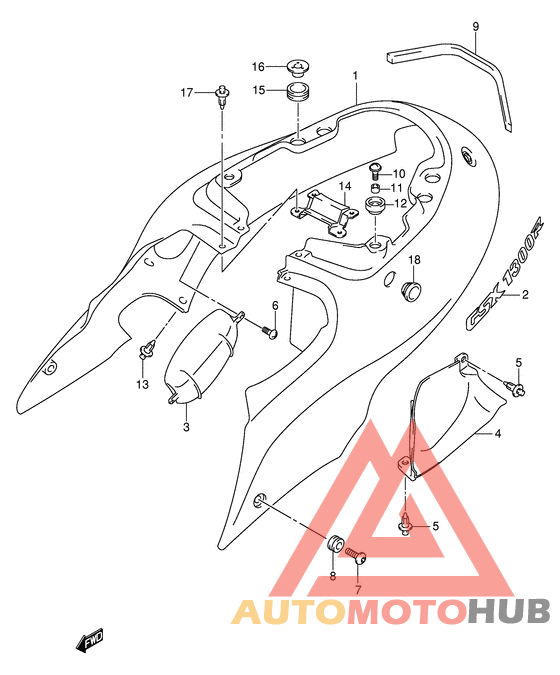 Обтекатель задний