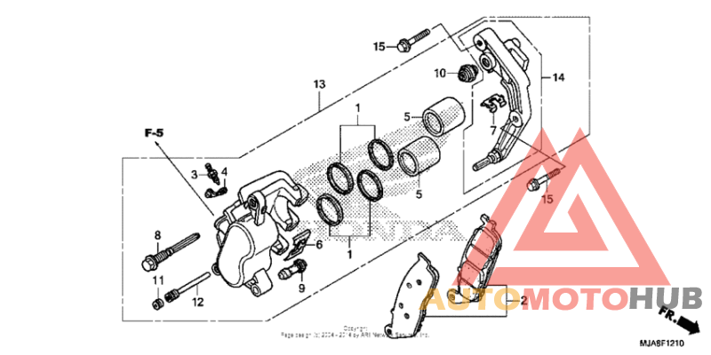 Front brake caliper (1)