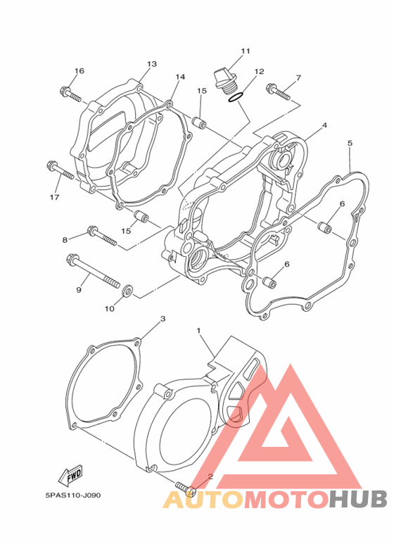 Crankcase cover ass`y  (v