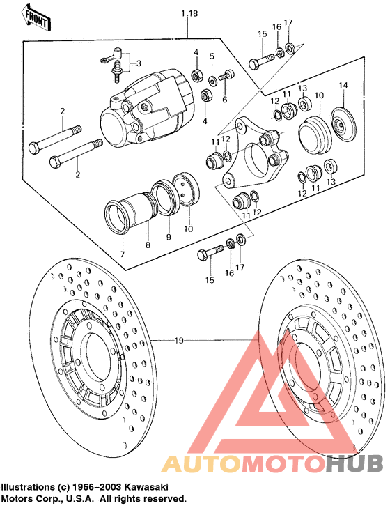 Передний суппорт