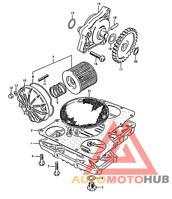 Oil pump - oil filter