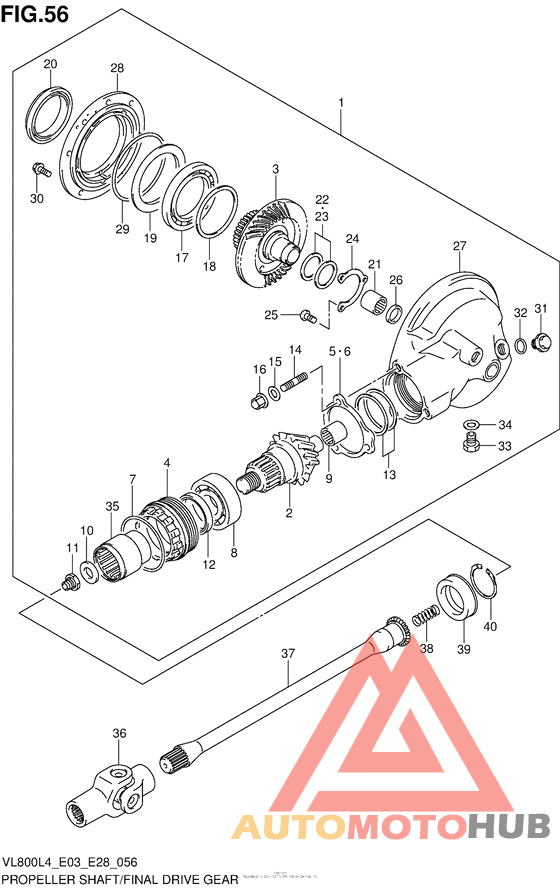 Propeller Shaft/final Drive Gear