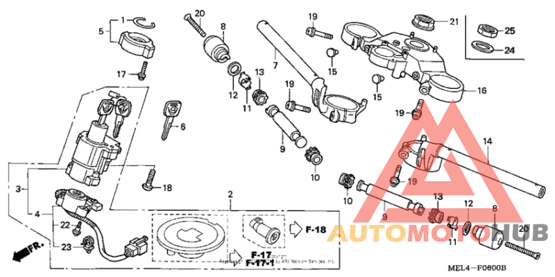 Handlebar + top bridge