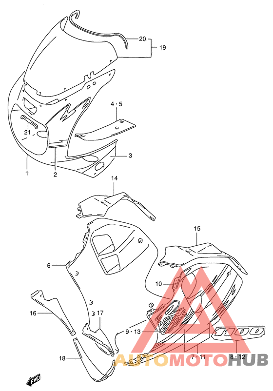 Cowling body