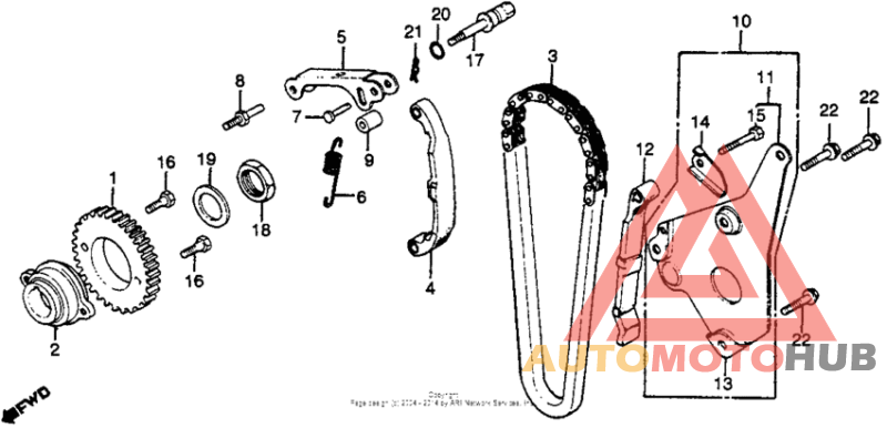 Cam chain + tensioner