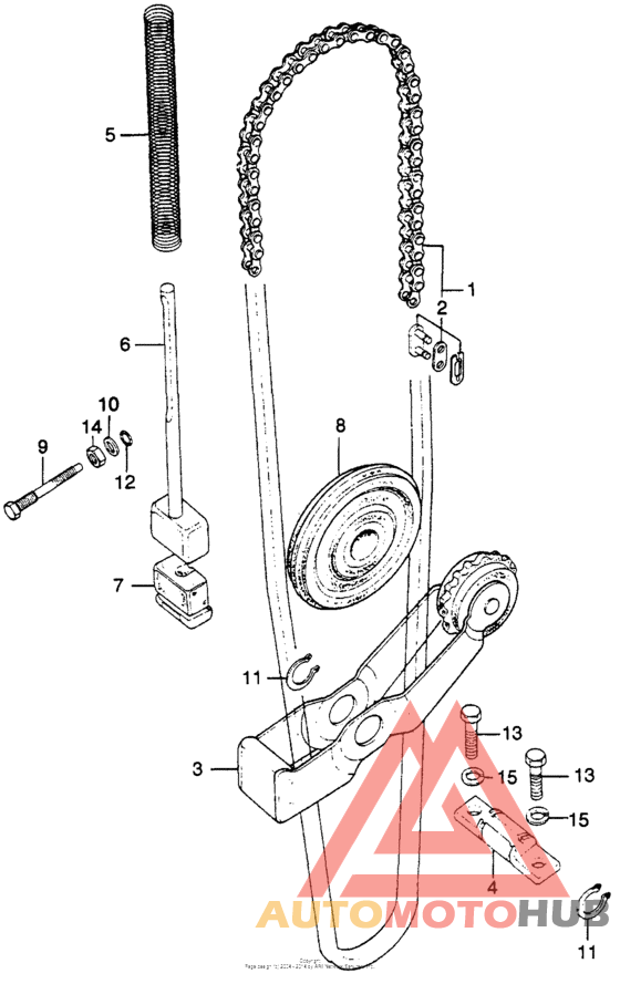 Cam chain + tensioner