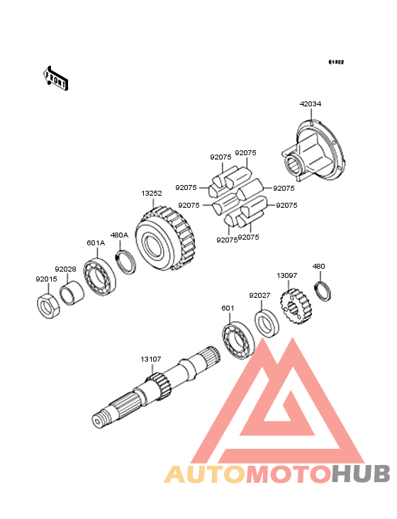Secondary shaft