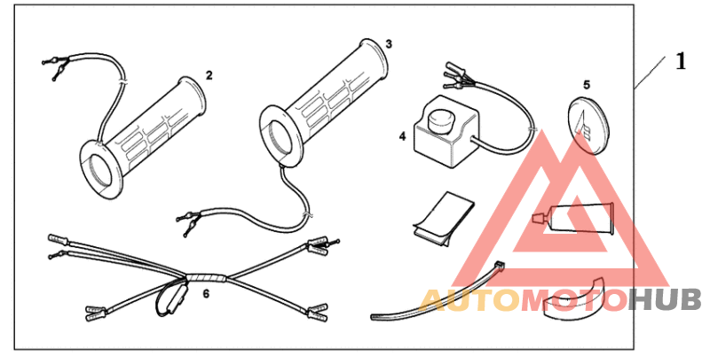 Grip heater ss/on-of