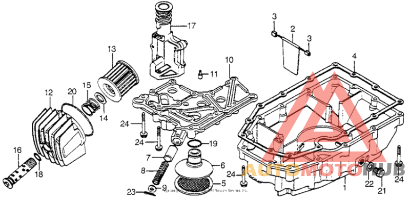 Oil pan + oil filter