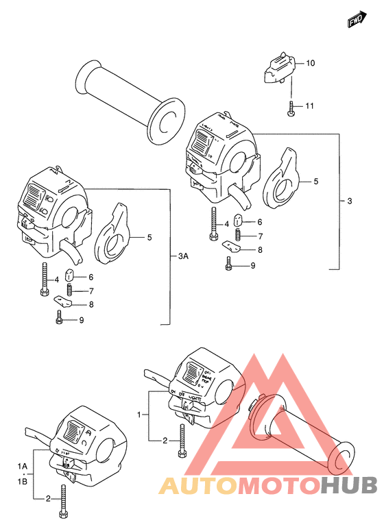 Рулевой переключатель