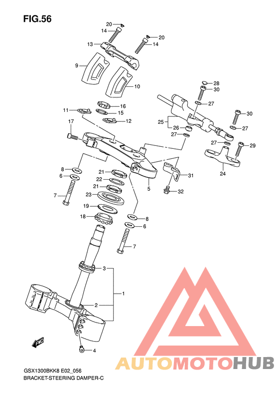 Bracket/steering damper
