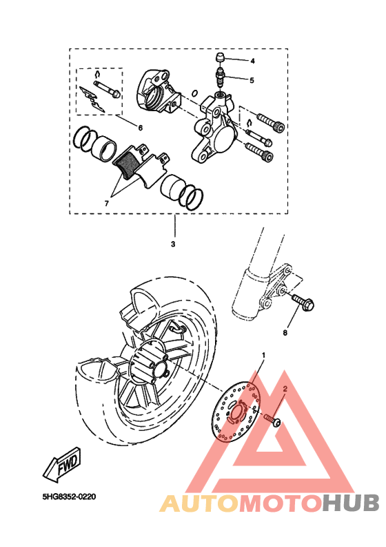 Передний суппорт