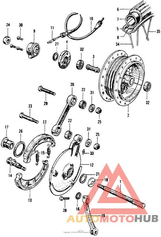 Ca160 front wheel