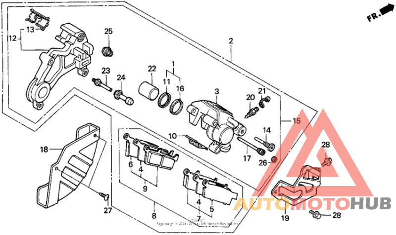 Задний суппорт