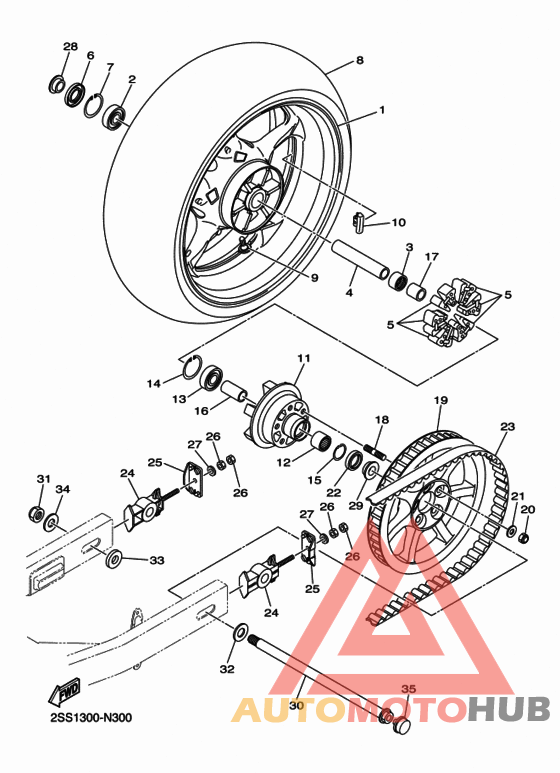 Переднее колесо