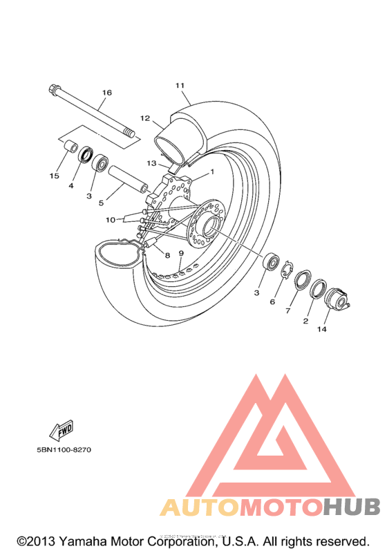 Переднее колесо
