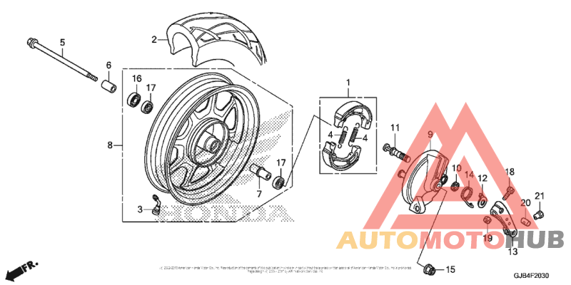 Переднее колесо