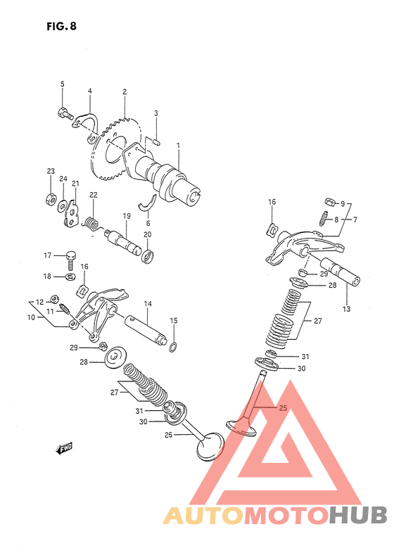 Распределительный вал-клапаны