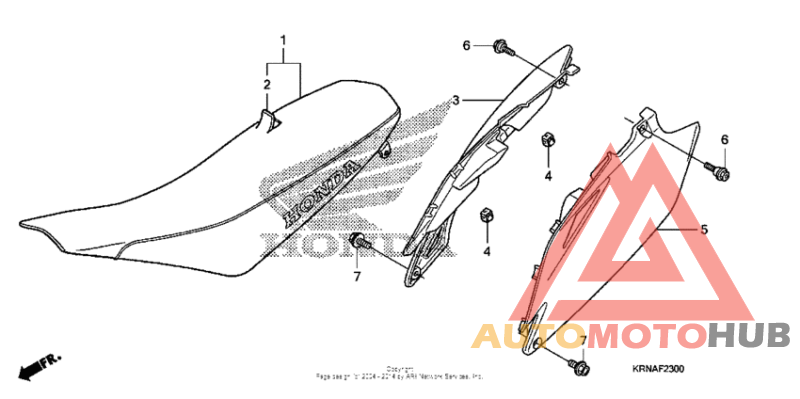 Seat + side cover