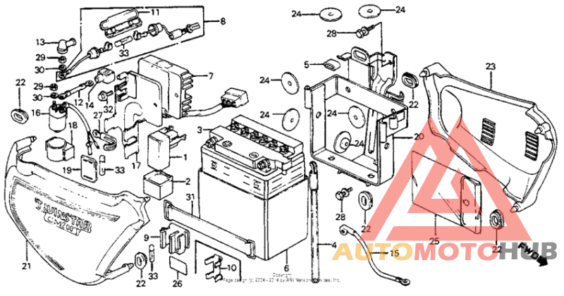 Side cover + battery