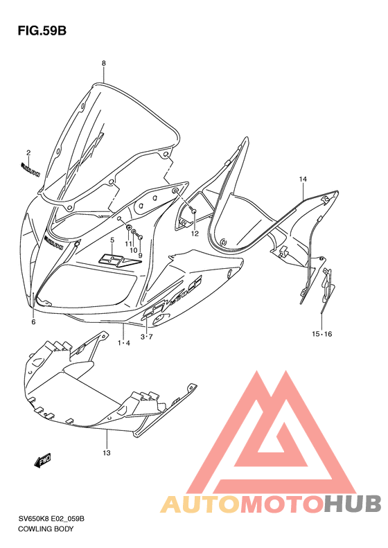 Cowling body