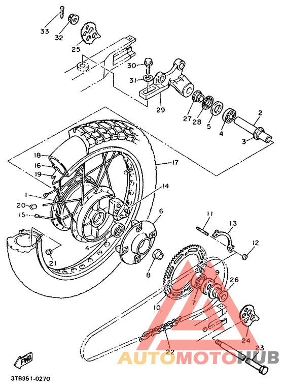 Переднее колесо