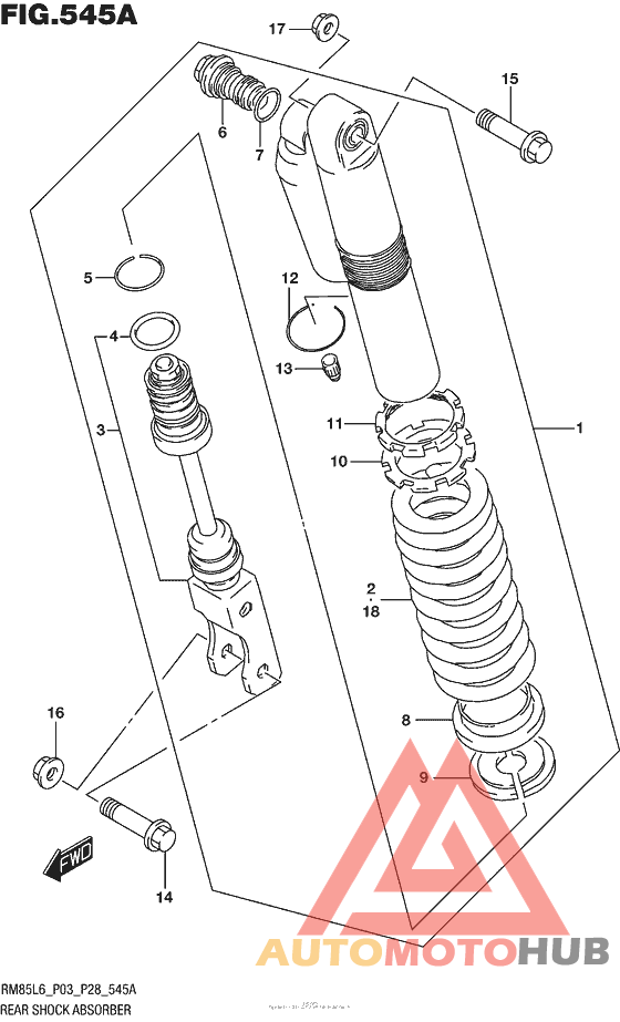 Rear Shock Absorber (Rm85L6 P03)
