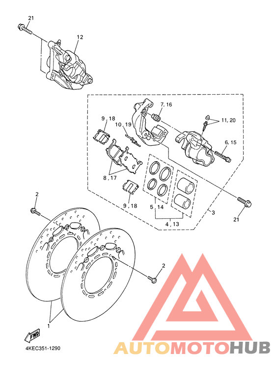 Передний суппорт