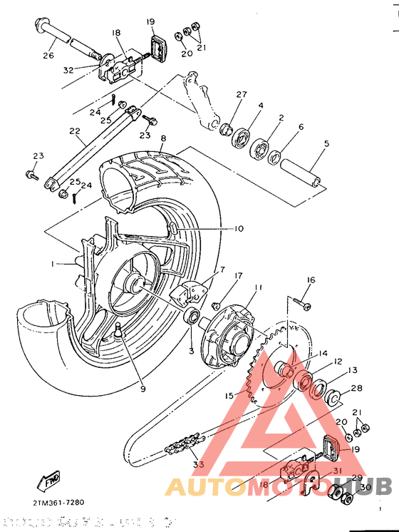 Переднее колесо