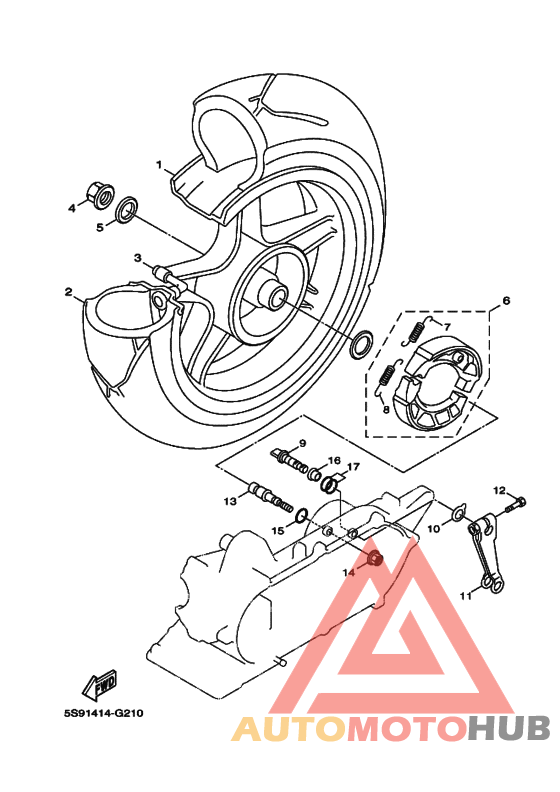 Переднее колесо