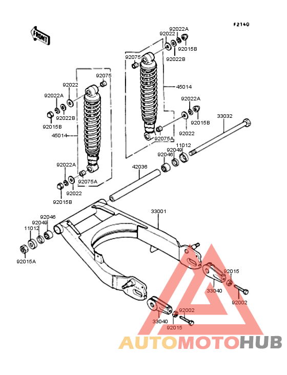 Swingarm/shock absorber