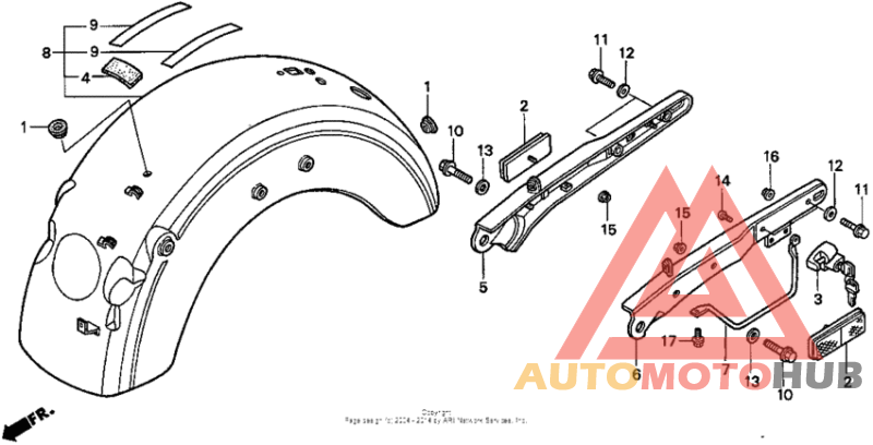 Задний бампер