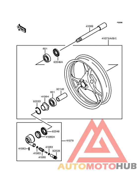 Переднее колесо