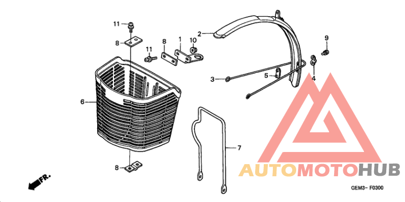 Front fender/front basket