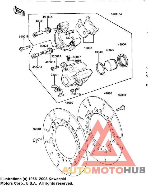 Передний суппорт
