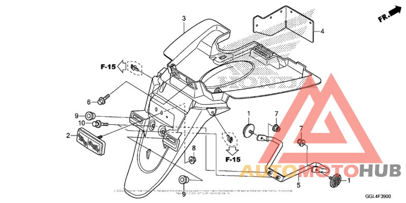 Задний бампер