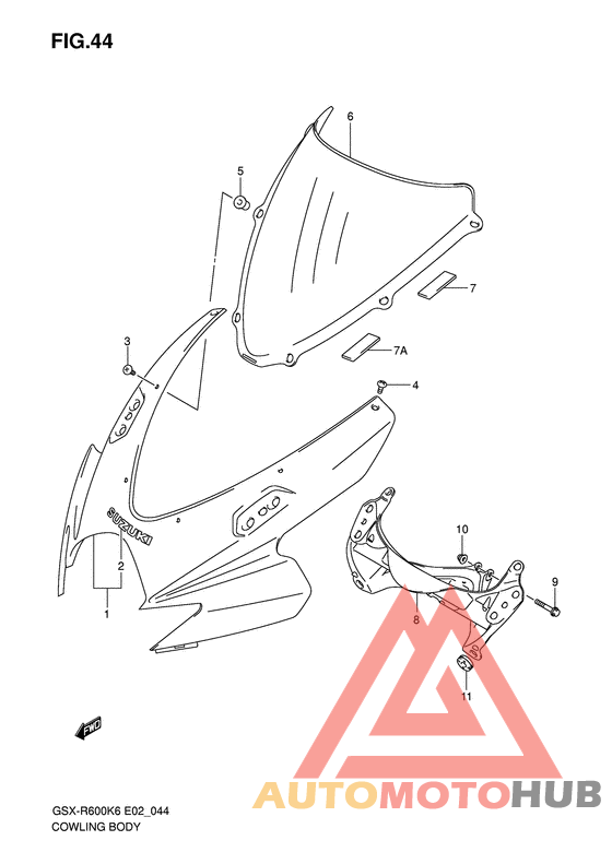 Cowling body
